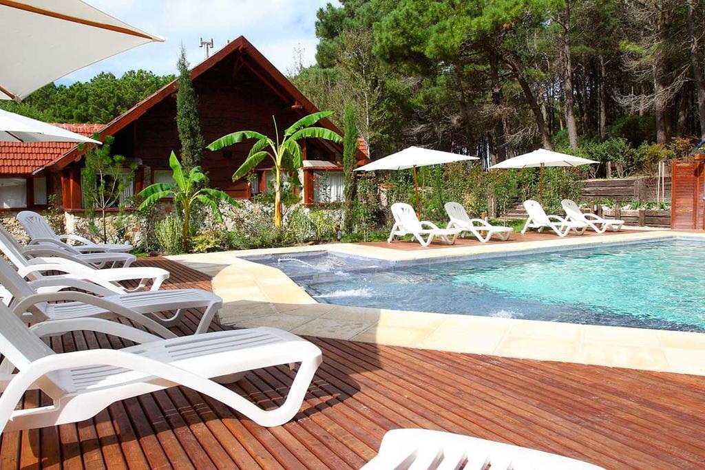 Cabanas Del Bosque Balneario Mar Azul Kültér fotó